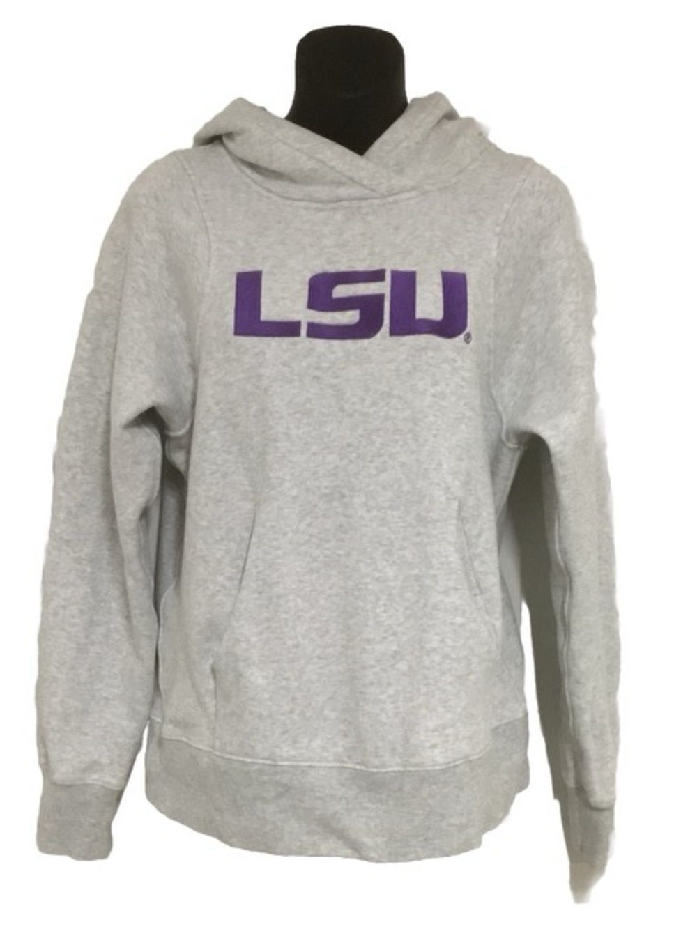 LSU Louisiana State Tigers Lululemon Heather Gray Embroidered Logo Hoodie 4